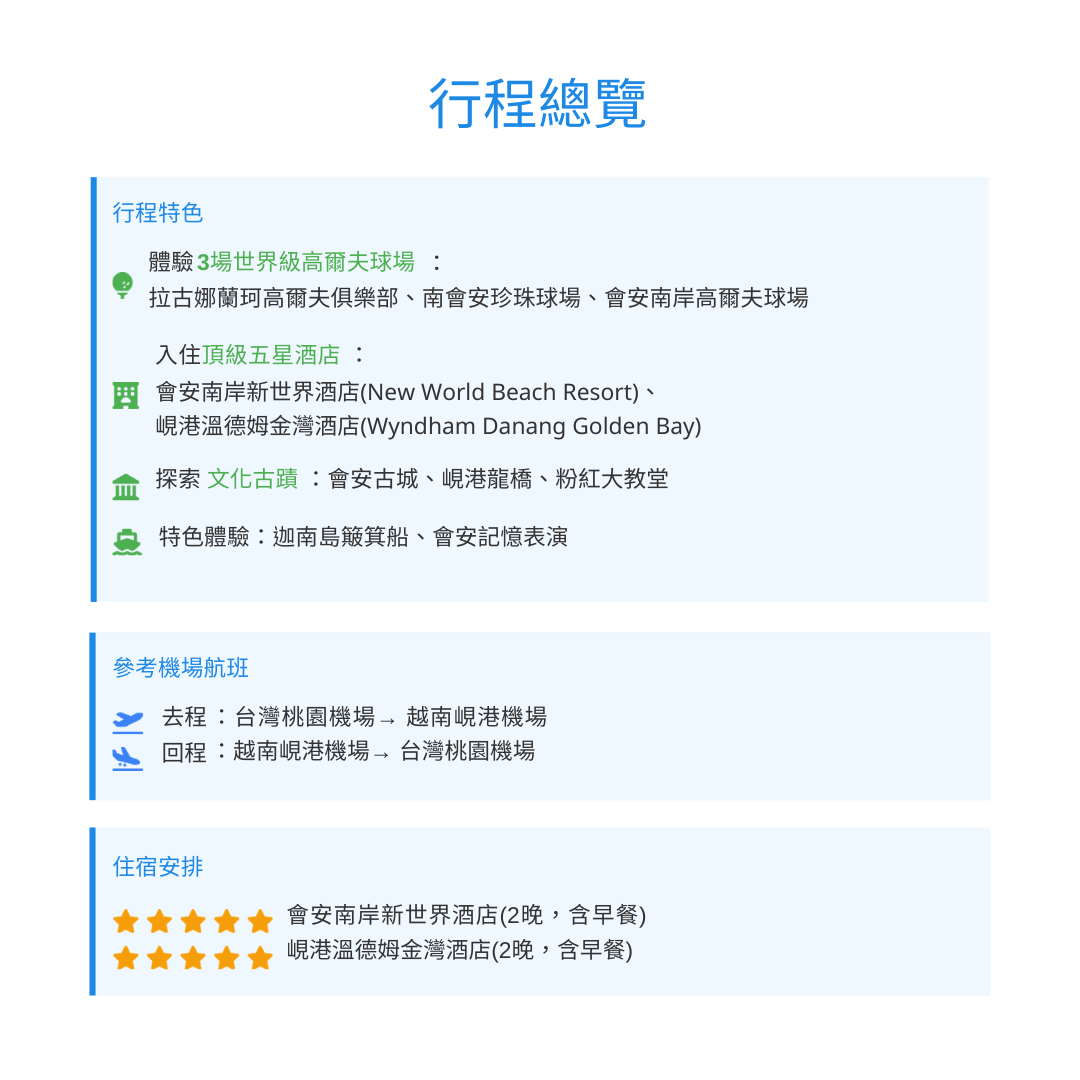 【不含機票】越南 峴港5天4夜｜高爾夫之旅 - 澳門阿法