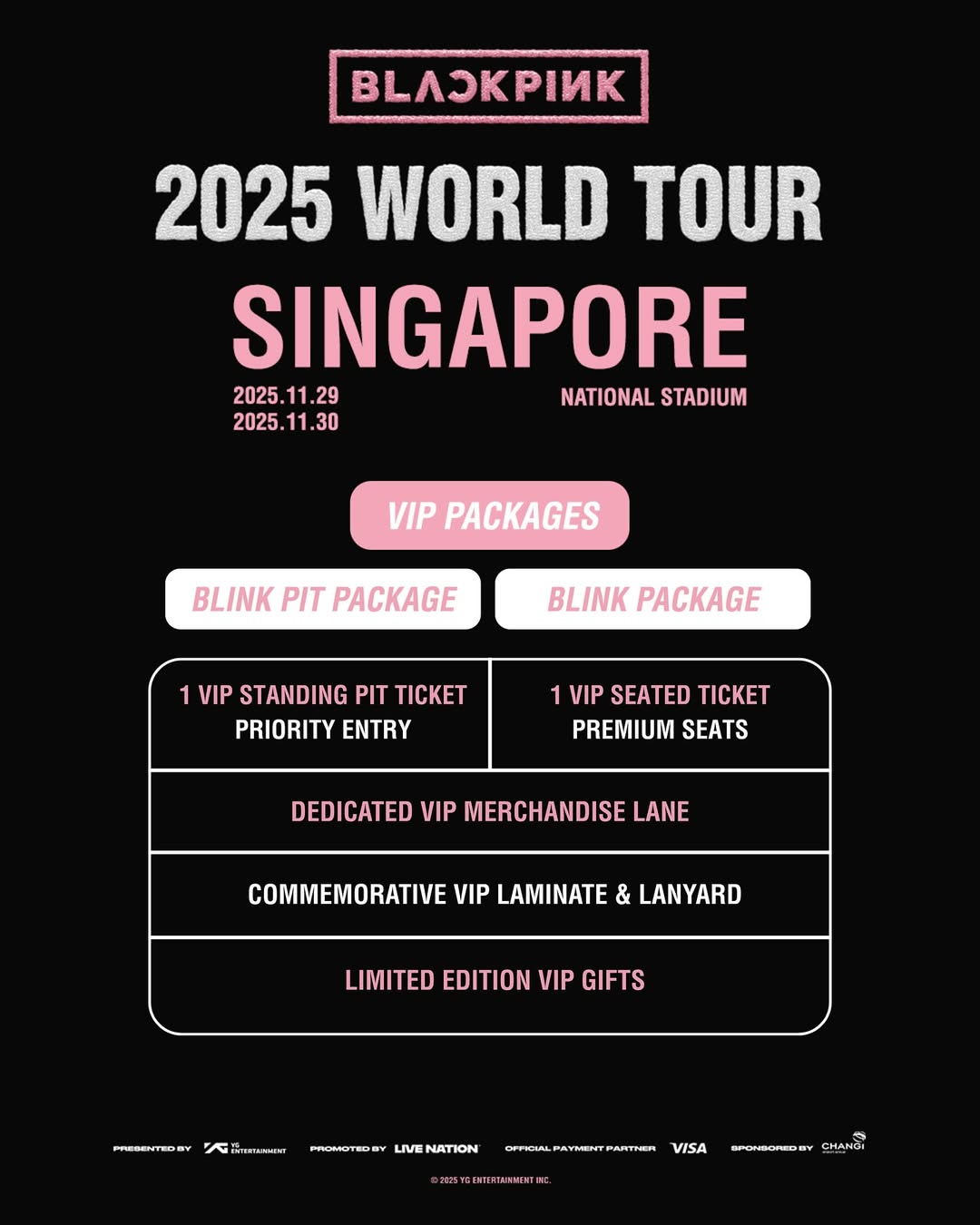 新加坡 BLACKPINK演唱會套裝｜含VIP門票＋二星飯店＋保險 - 澳門阿法